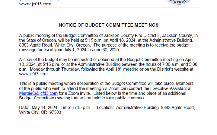 4.18.24 budget committee meeting notice
